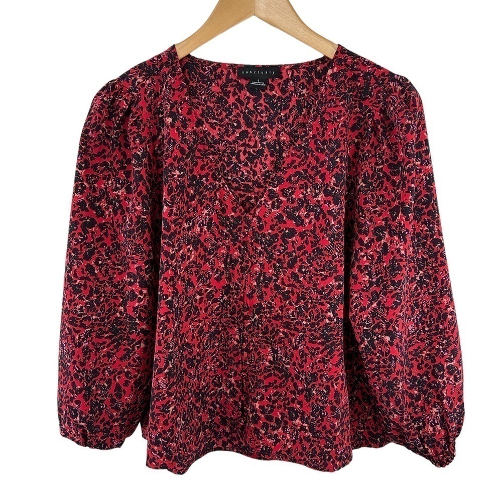 New Sanctuary Puff Sleeve Button Down Blouse